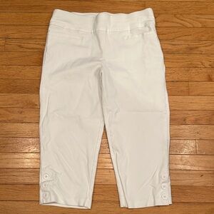 Christopher & Banks White Cropped Pants
